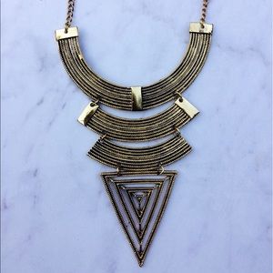 Gold Triangle Necklace